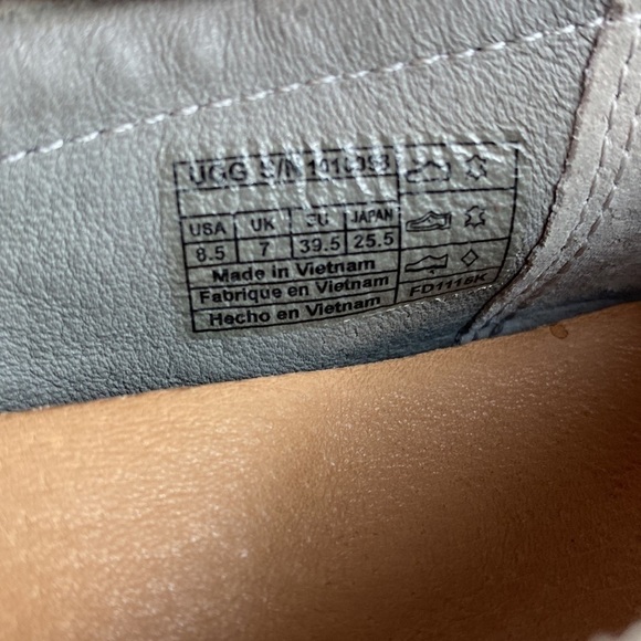 Women's UGG Australia Lilliana Grey Fixed Bow Suede Flats loafers - Picture 8 of 11